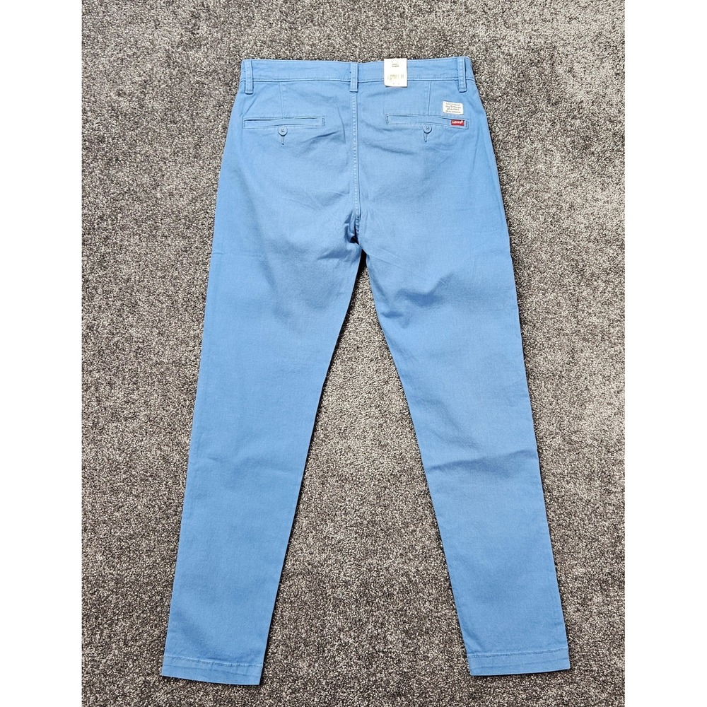 Levis XX Chino Slim Taper Pants Mens 32x32 Blue Solid Stretch Casual NWT